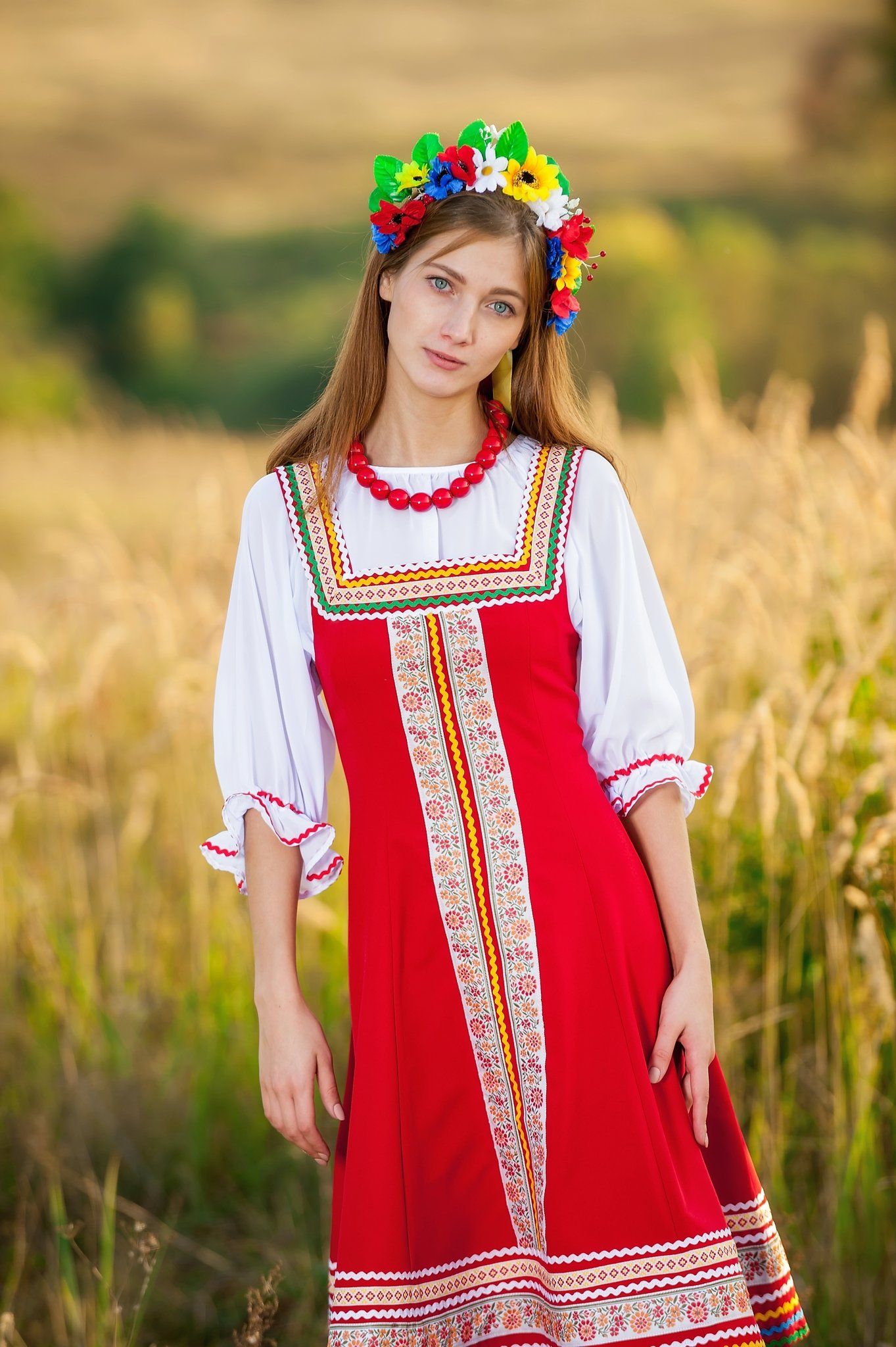 Women in Slavic costumes in Nairobi