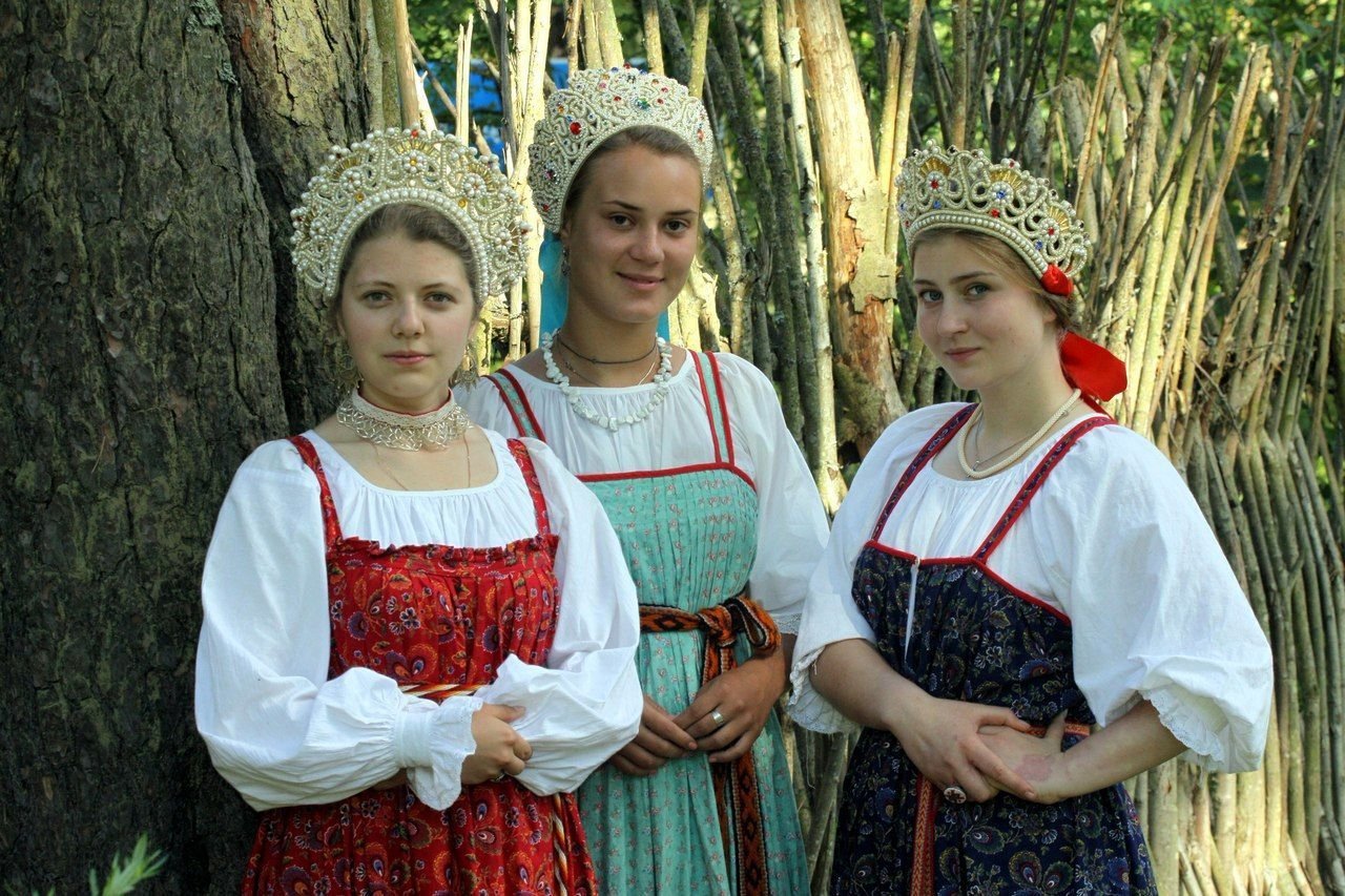 Sexy model Girls in Slavic costumes in Nairobi